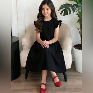 Shein kids little Girls black dress size 10 new no tags